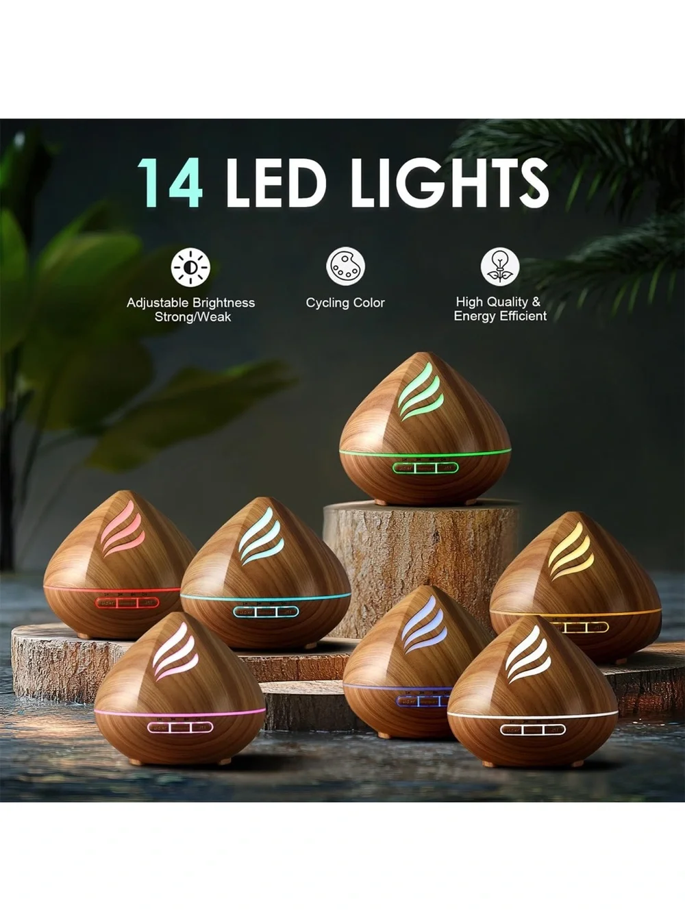 500 ml cool mist humidifier and essential oil diffuser